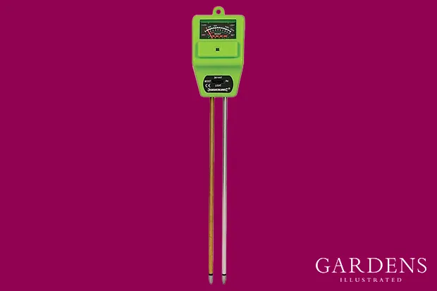 3-in-1 Soil Moisture Meter on a pink background