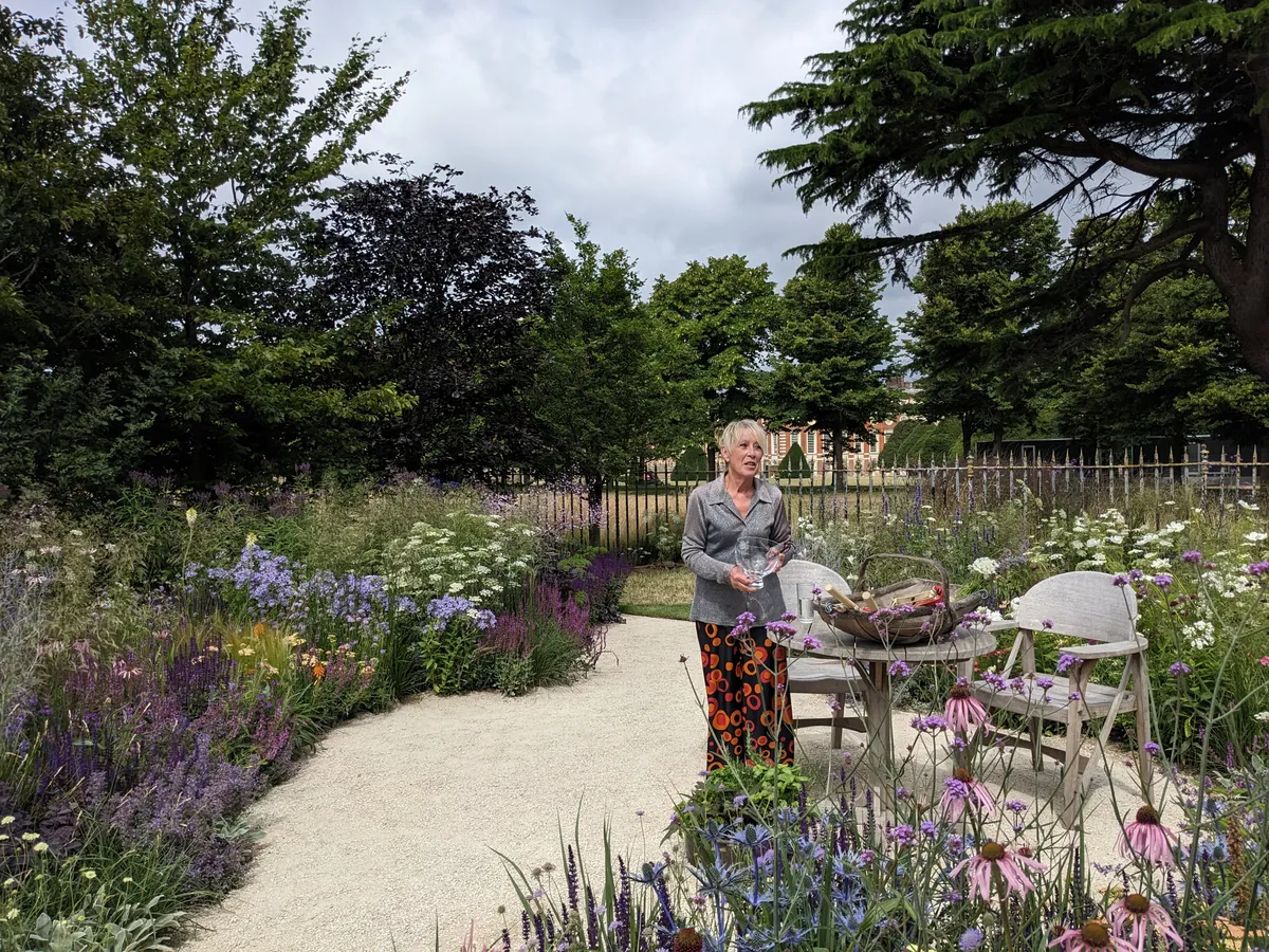 RHS Iconic Horticultural Hero Carol Klein in her feature garden