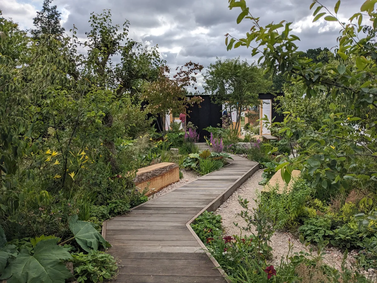 RHS Resilient Garden, designed by Tom Massey - back garden