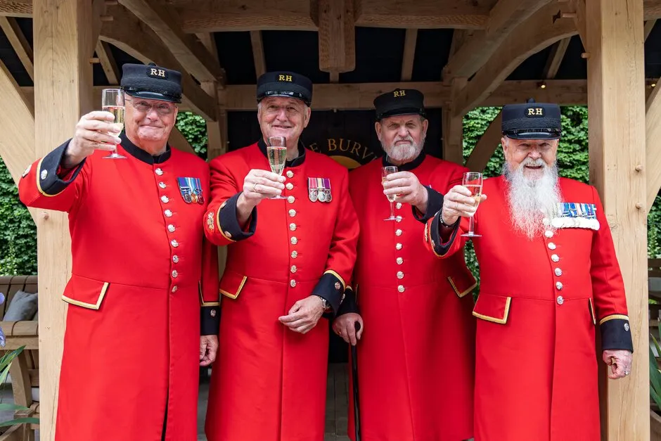 Chelsea Pensioners at the Chelsea Flower Show 2023