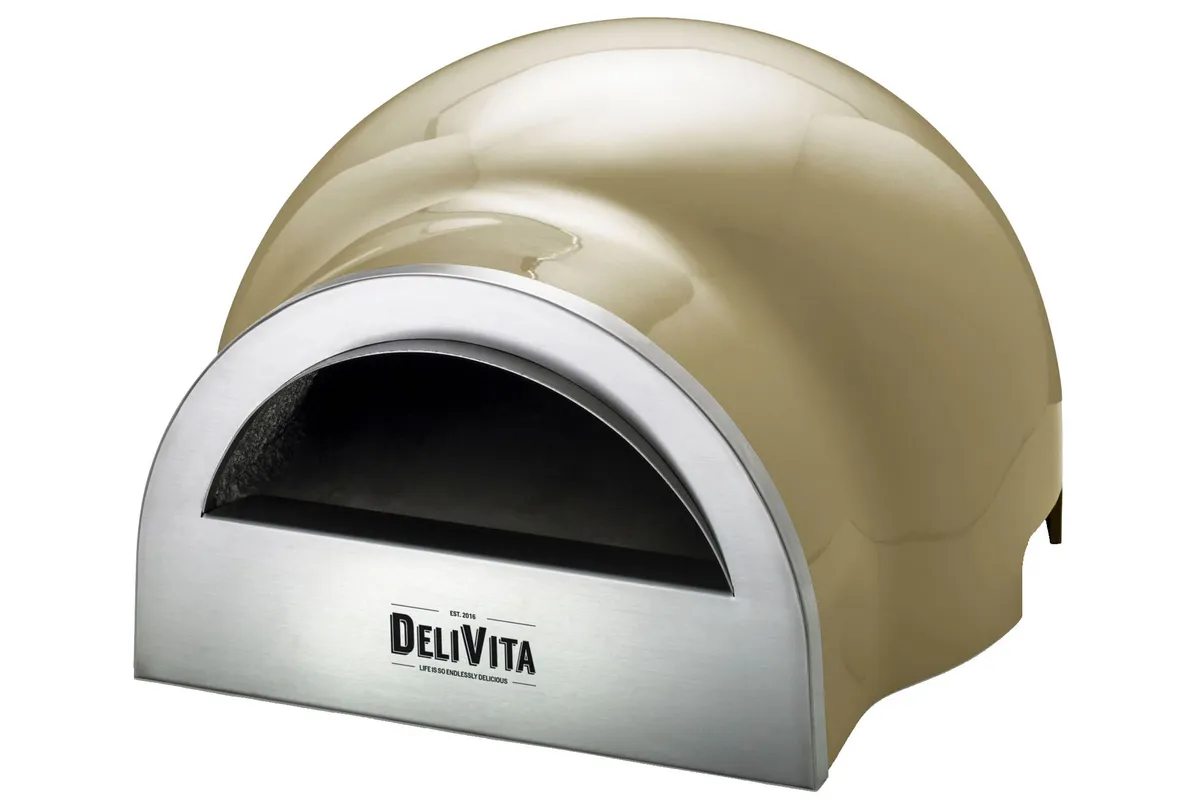 DeliVita Portable Wood-Fired Pizza Outdoor Oven on a white background