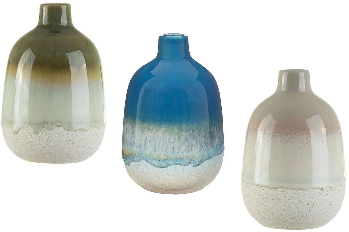 Mojave Ceramic Bud Vases on a white background
