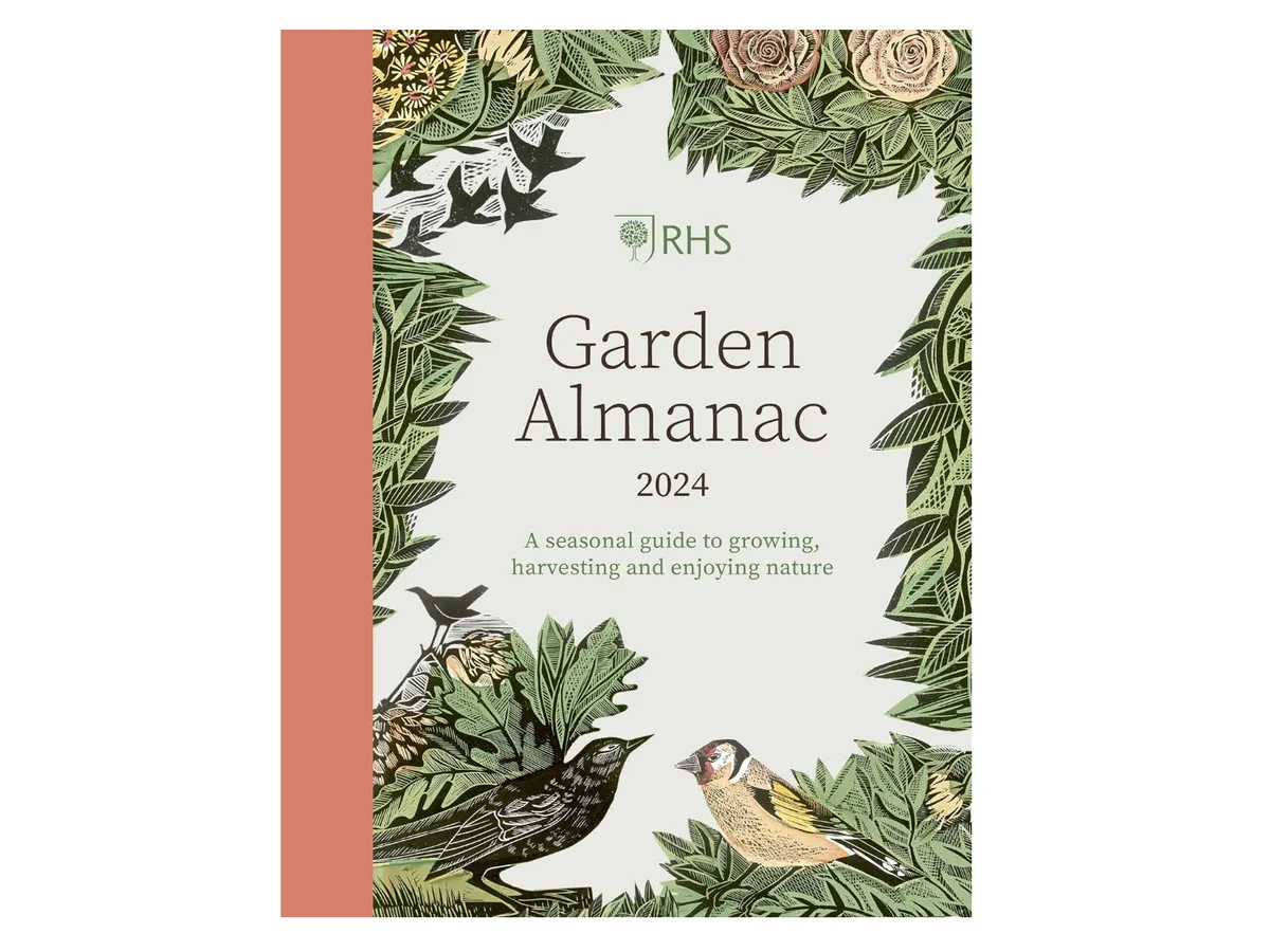Cover of the RHS Garden Almanac 2024