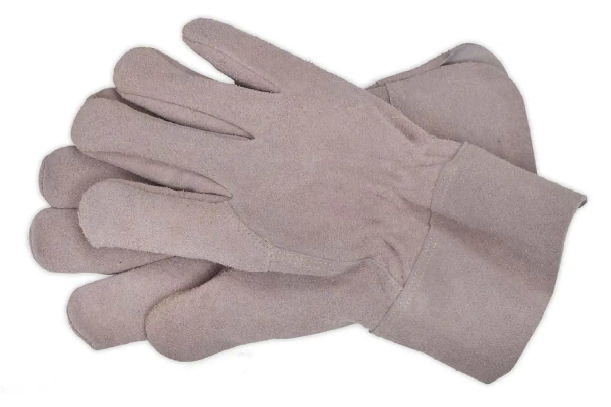 Garden Trading natural gloves on a white background