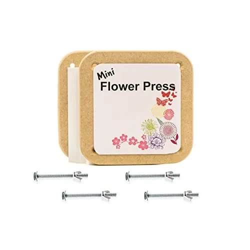 Mini flower press on a white background