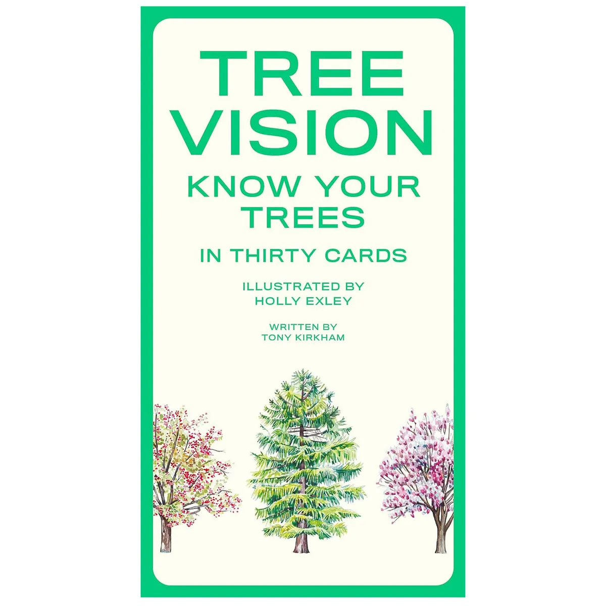 Tree Vision: Know Your Trees in 30 Cards on a white background