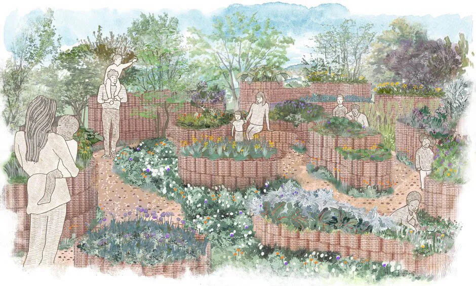 World Child Cancer's Nurturing Garden designed by Giulio Giorgi