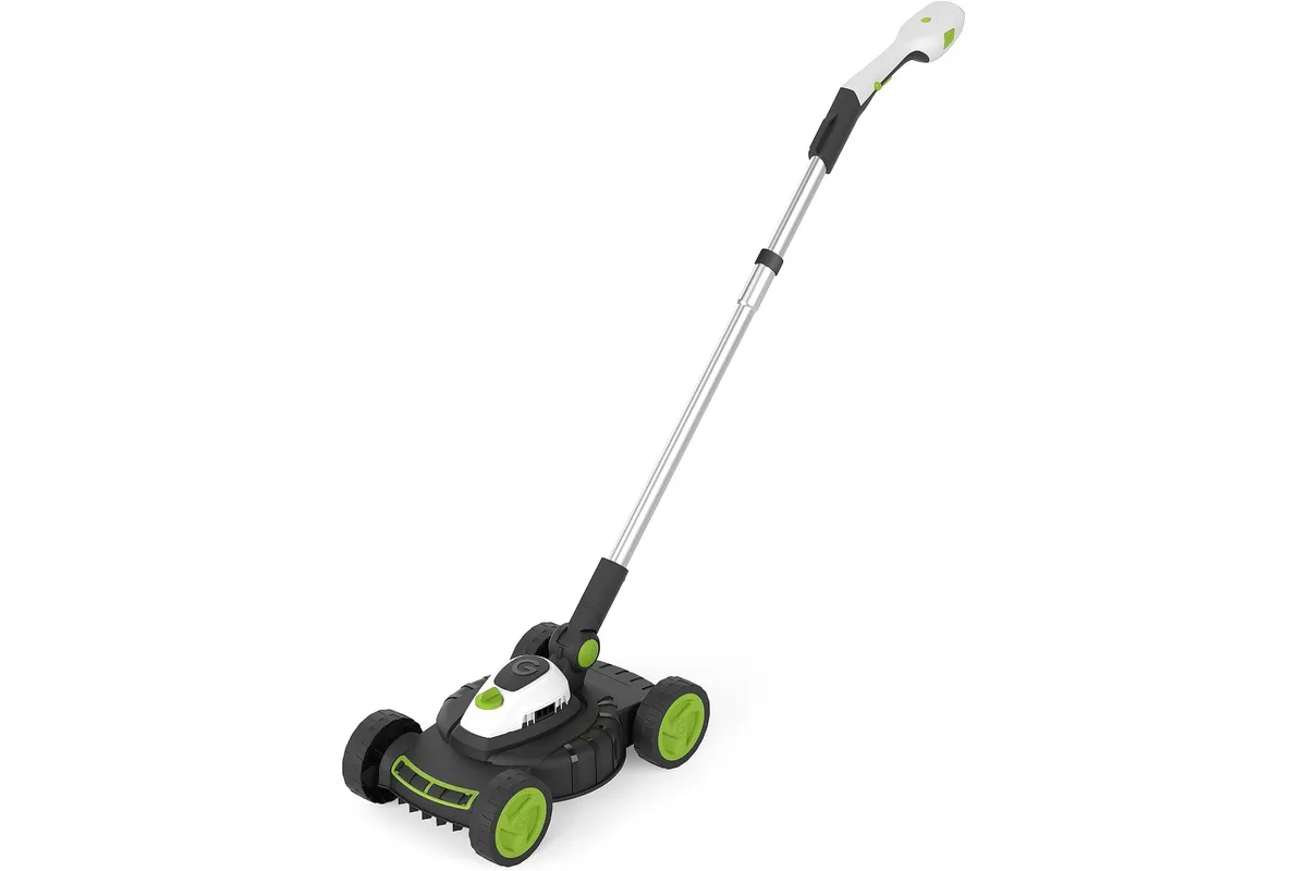 Gtech SLM50 Small Lawnmower on a white background