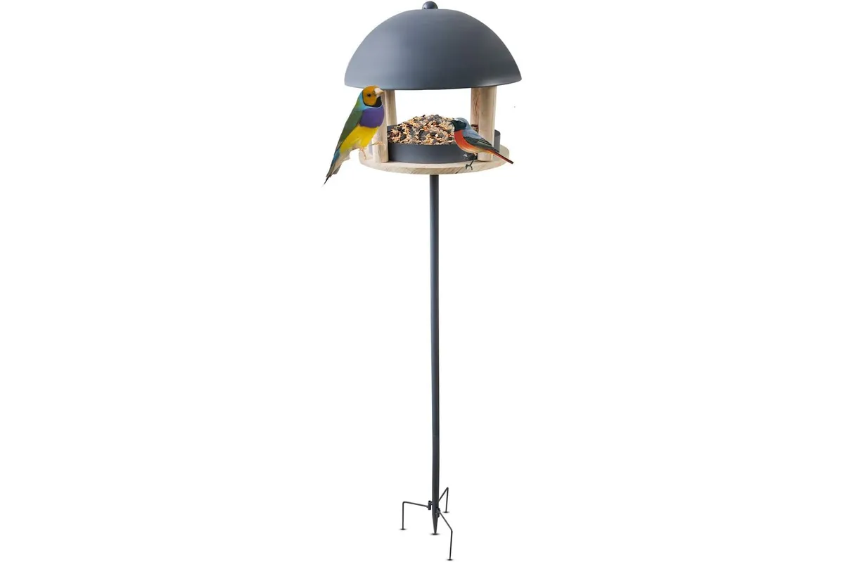 Nordic Style Bird Table on a white background