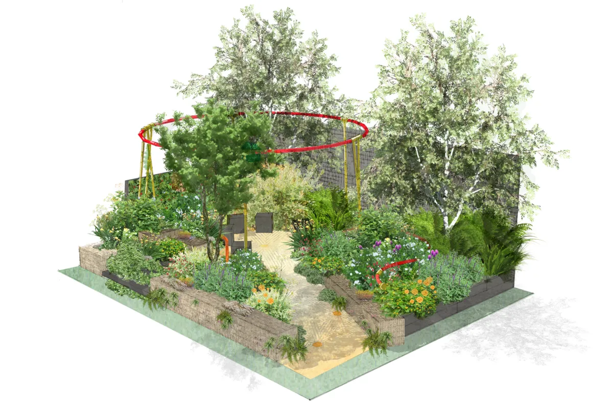 Pulp Friction Growing Skills Garden, RHS Chelsea Flower Show 2024