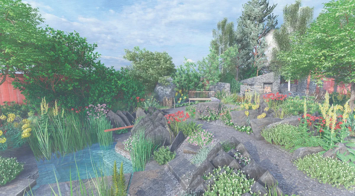 Matthew Childs garden for the Terrence Higgins Trust at Chelsea Flower Show 2024