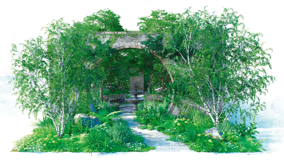 The Bridgerton Garden at Chelsea Flower Show 2024