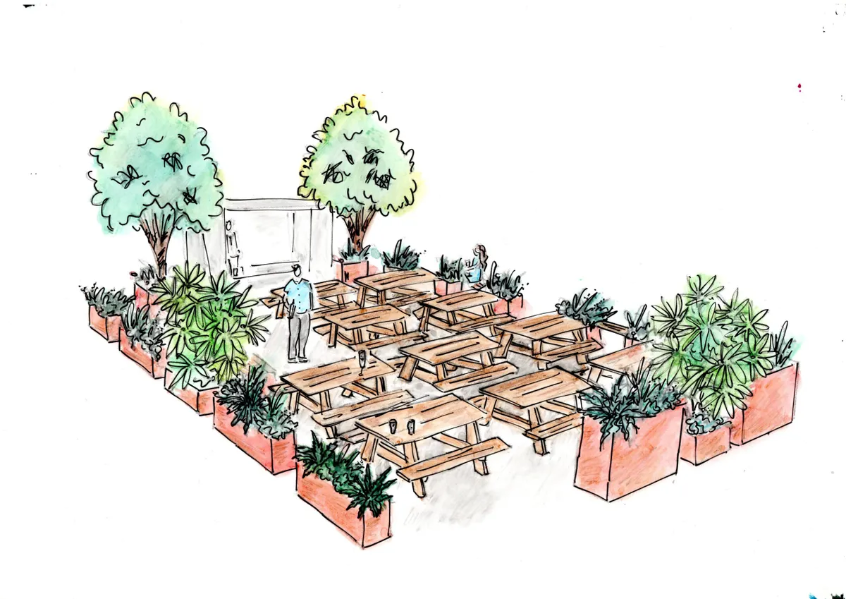 The RHS and MEN Pub Garden designed by Emma Tipping