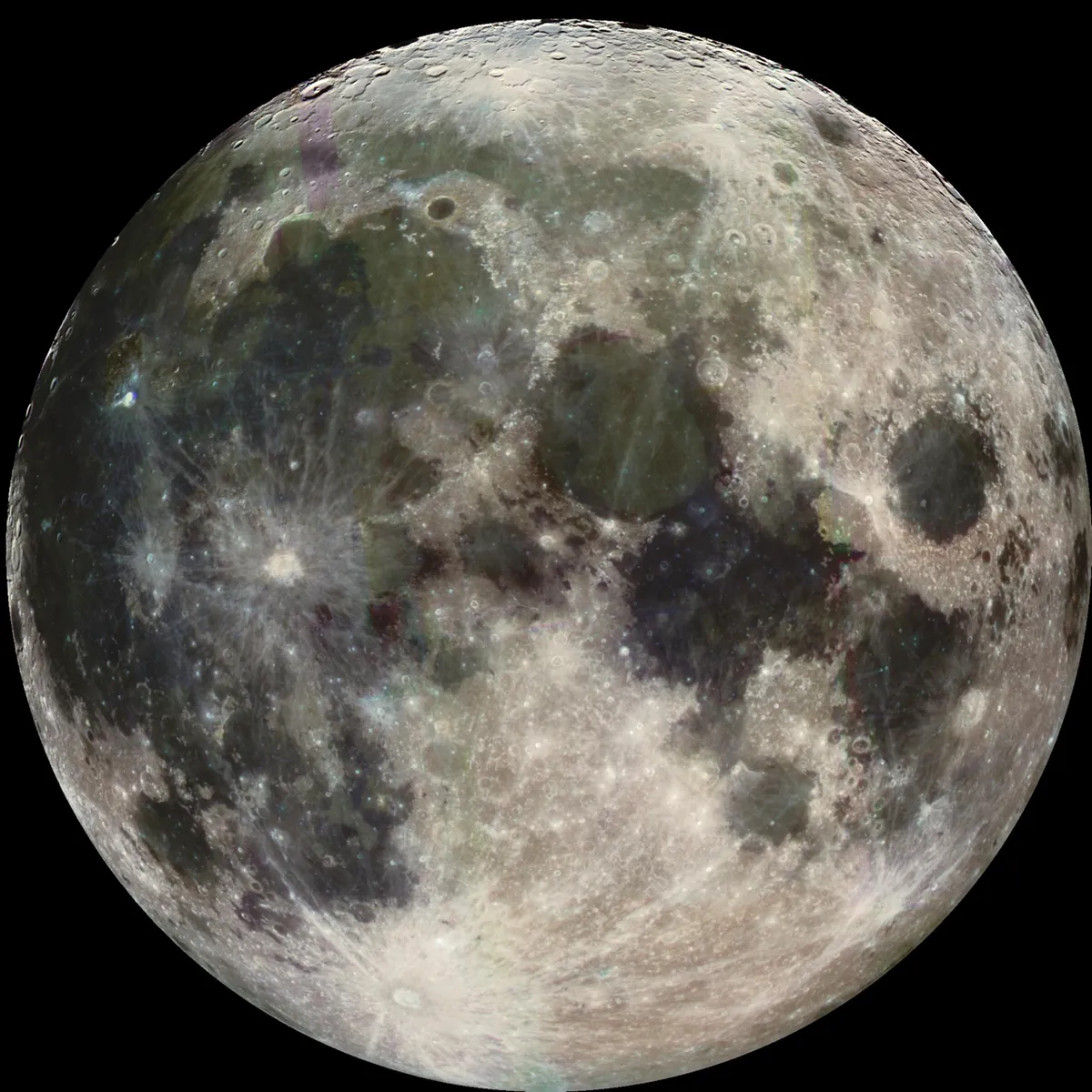 The Moon © NASA/JPL/USG