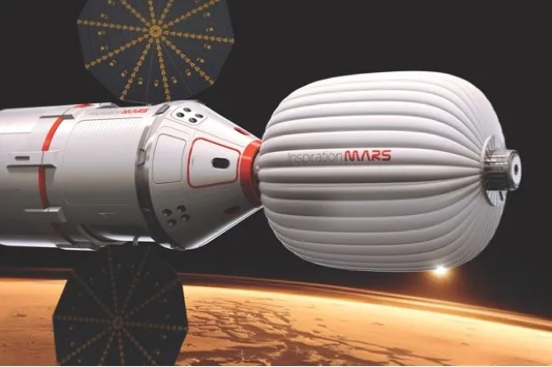 Interplanetary travellers could visit Mars via a poo-lined space shuttle © NASA