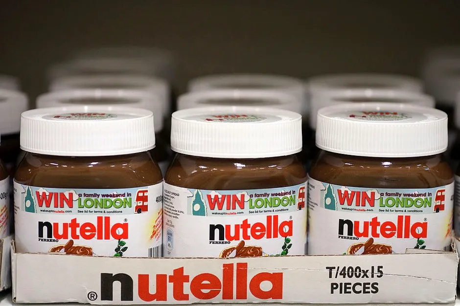 Jars of nutella hazelnut chocolate spread © Simon Dawson/Bloomberg via Getty Images