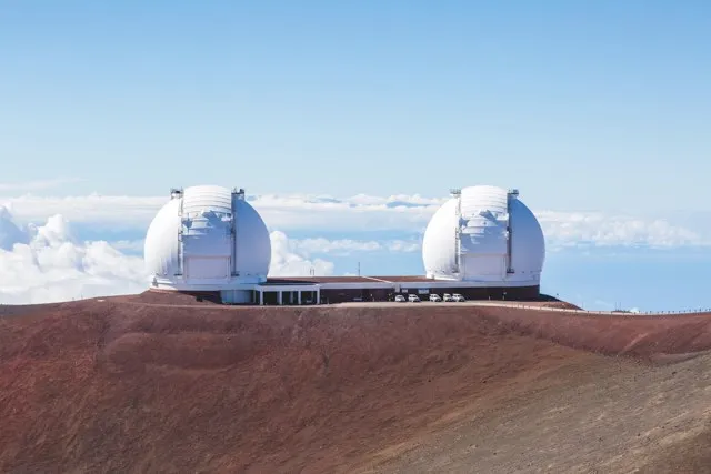 Inspired by the LSST (below left) and the Keck Observatory (left), which both received money from private investors, Dr Jon Morse set up the BoldlyGo Institute to attract funding for Project Blue and other missions © Alamy