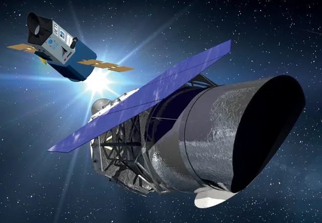 Project Blue (left) uses a lot of technology being developed for NASA’s much larger WFIRST mission (right)