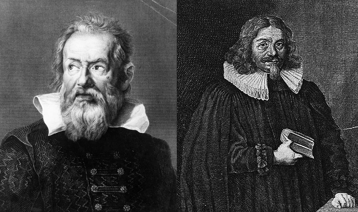 Galileo Galilei (left) and Johannes Fabricius (right)