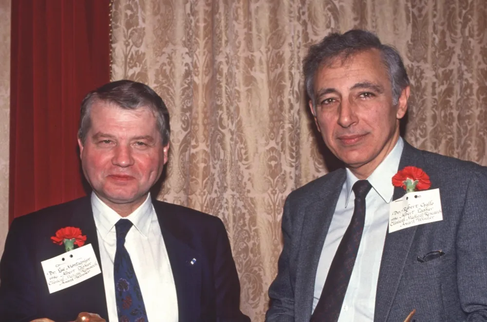 Robert Gallo (left) and Luc Montagnier (right) © Getty Images