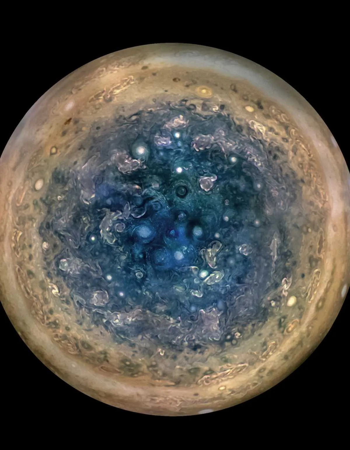 Jupiter's south pole © NASA Goddard