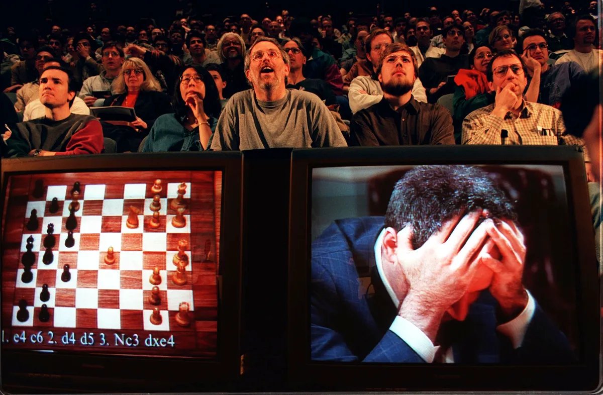 1997 - Deep Blue defeats chess Grandmaster © Stan Honda/AFP/Getty Images