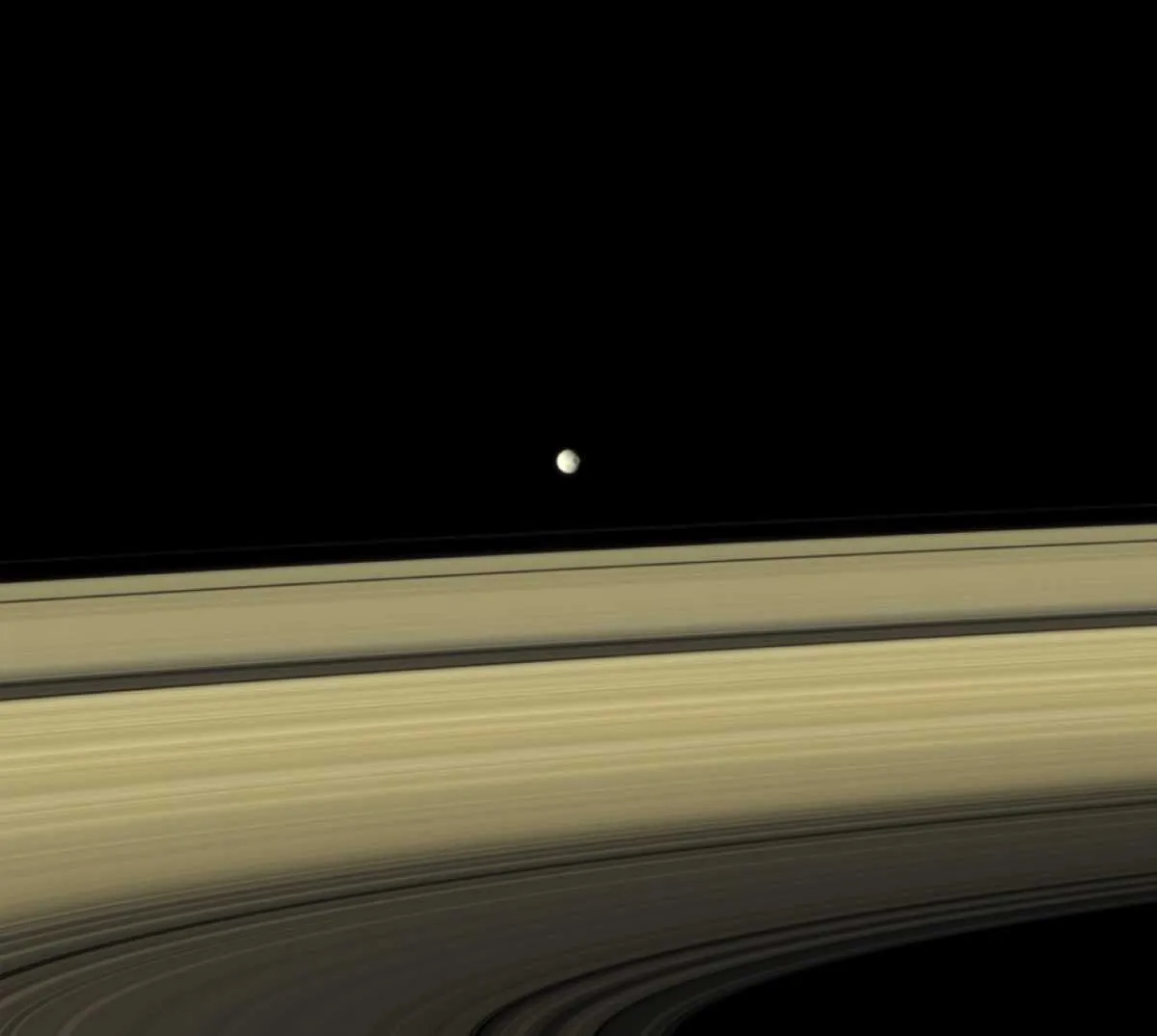 Saturn moon Mimas © NASA