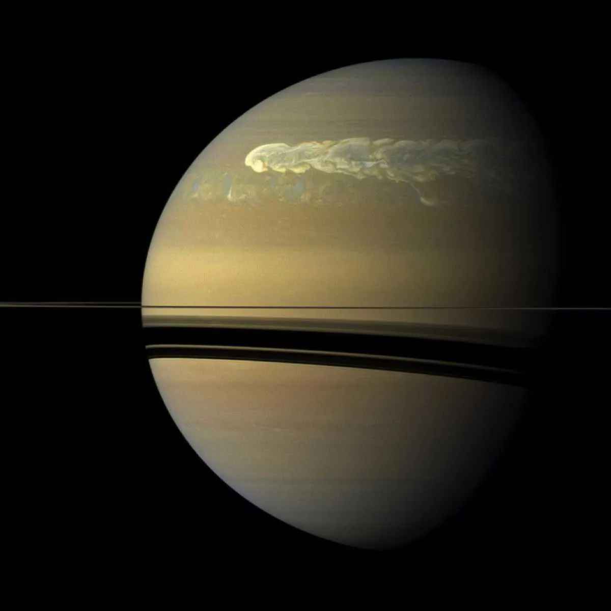 Storms on Saturn © NASA