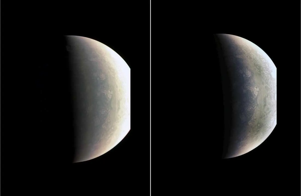 Views of Jupiter's north pole © NASA/JPL-Caltech/SwRI/MSSS