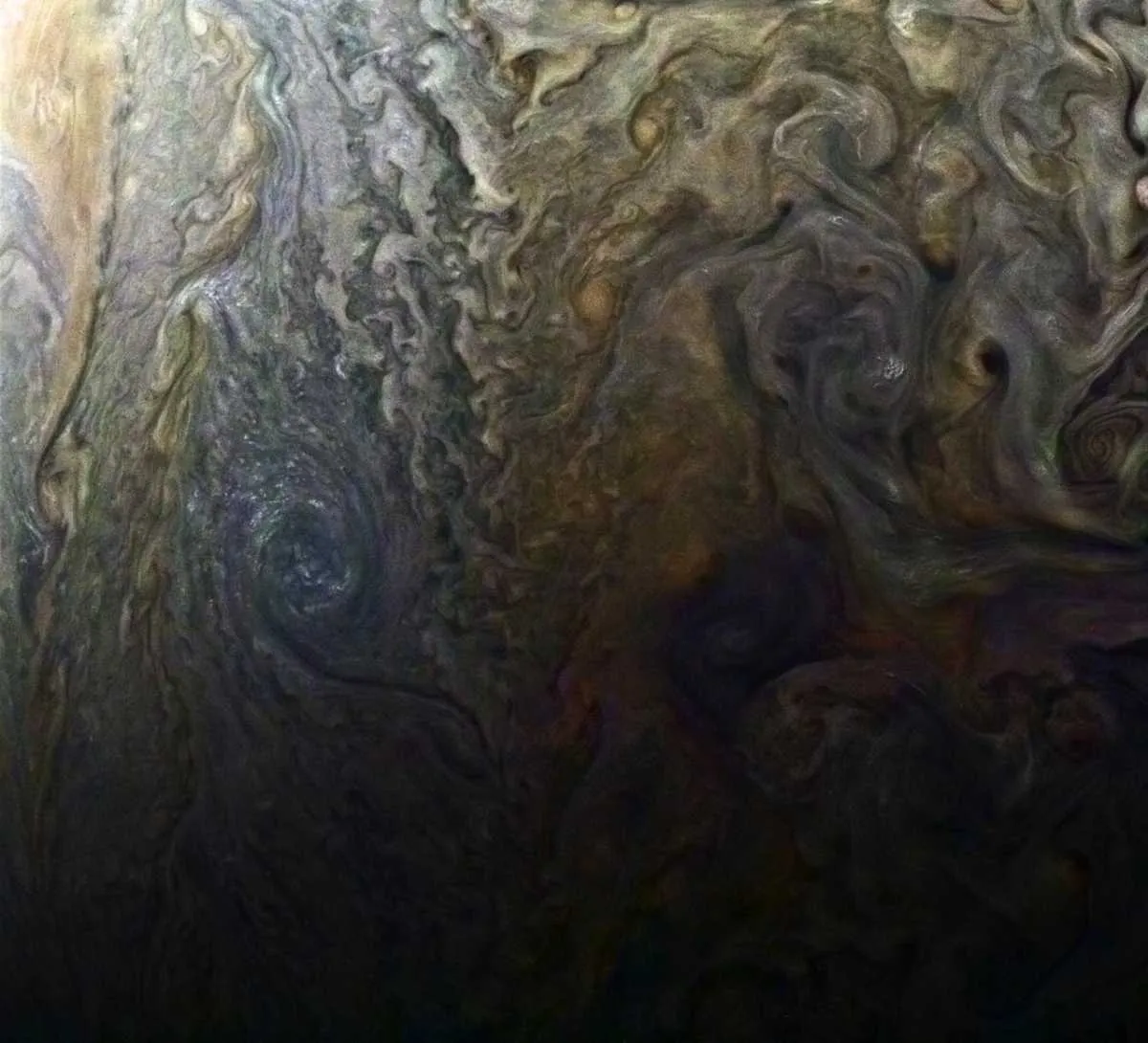 Jupiter's dark spot © NASA/JPL-Caltech/SwRI/MSSS/Roman Tkachenko