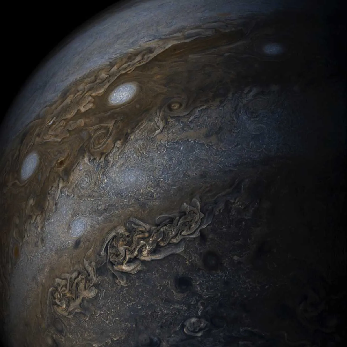 Jupiter's bands © NASA/JPL-Caltech/SwRI/MSSS/Gerald Eichstadt/Sean Doran
