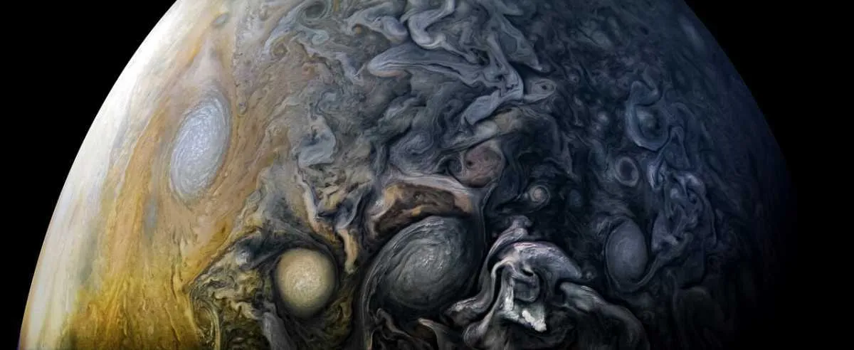 Cloud patterns of Jupiter © NASA/JPL-Caltech/SwRI/MSSS/Kevin M. Gill