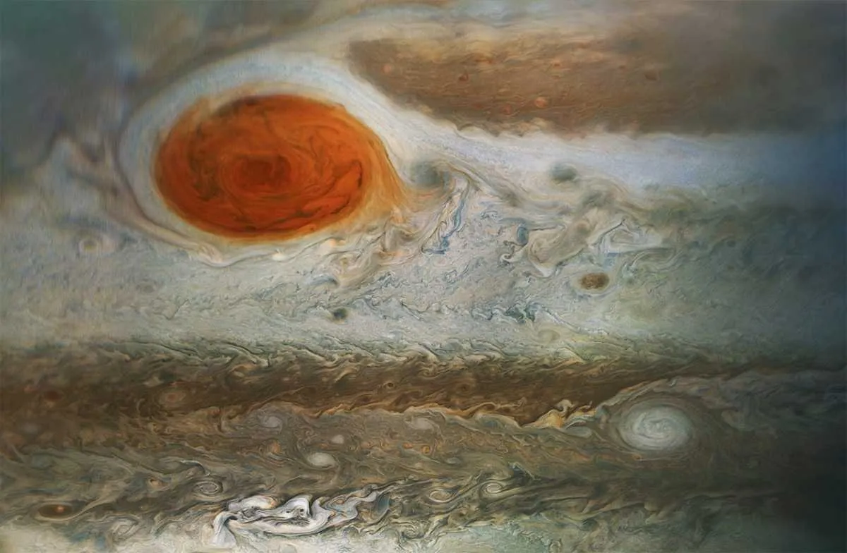 Jupiter's Great Red Spot © NASA/JPL-Caltech/SwRI/MSSS/Gerald Eichstadt/Sean Doran