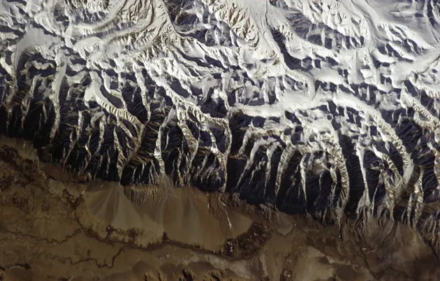 The Tibet Autonomous Region in China, as seen from the ISS