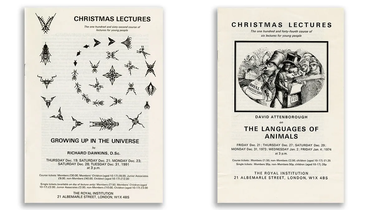 Royal Institution Christmas Lecture pamphlets © Ri