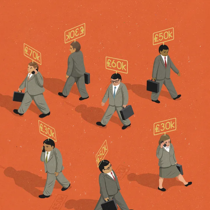 In the UK there’s a 9.8 per cent median pay gap between men and women © John Holcroft