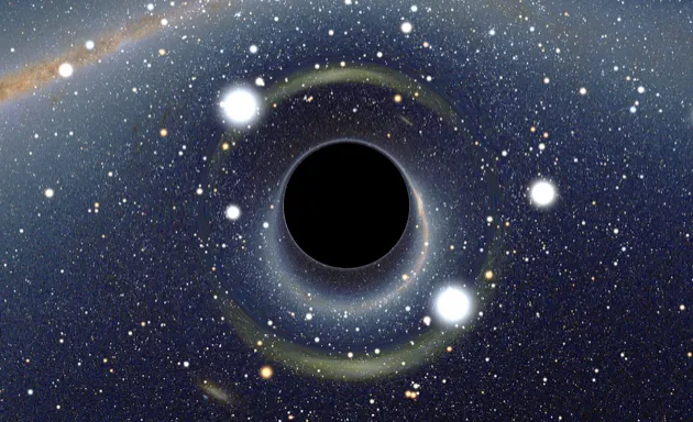An artist's impression of a black hole. Could it give birth to another Universe? (Image credit: Alain R)