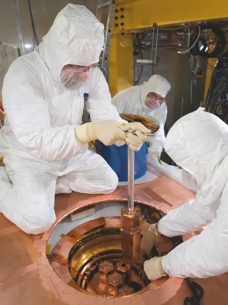 The Cryogenic Dark Matter Search in Minnesota (image credit: Fermilab)