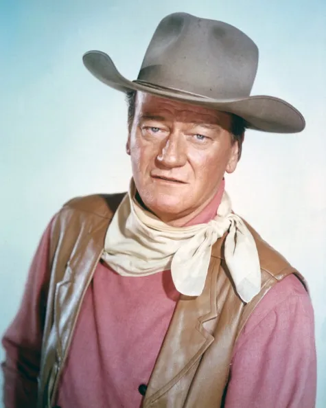 John Wayne, a man not afraid of a pink shirt © Silver Screen Collection/Getty Images