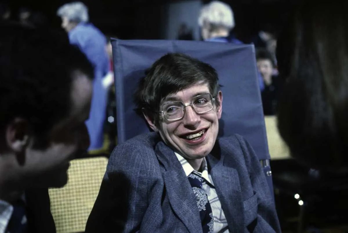 Cosmologist Stephen Hawking on 10 October 1979 in Princeton, New Jersey, USA © Santi Visalli/Getty Images