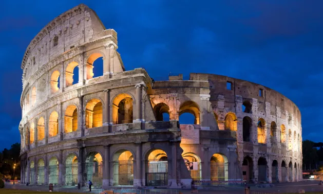 Completed in 80AD, the Colosseum could hold more than 50,000 spectators (photo by David Iliff. License: CC-BY-SA 3.0)
