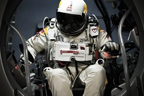 The jump suit that's tailored for a 120,000ft fall (credit: Red Bull)
