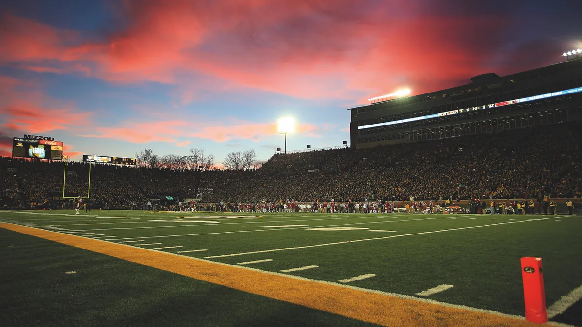 Faurot Field, home to the Missouri University Tigers football team, will be hosting an eclipse-viewing event © Alamy