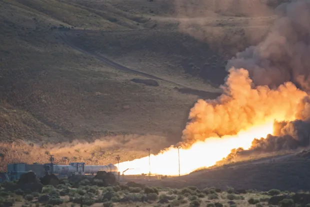 Lighting up the Utah scenery while testing the boosters on NASA's Space Launch System, which will be used to launch Gateway into space © NASA/Bill Ingalls