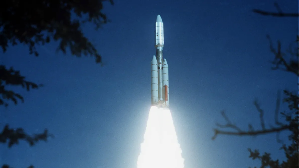 Voyager 2 launches from Cape Canaveral in Florida © NASA
