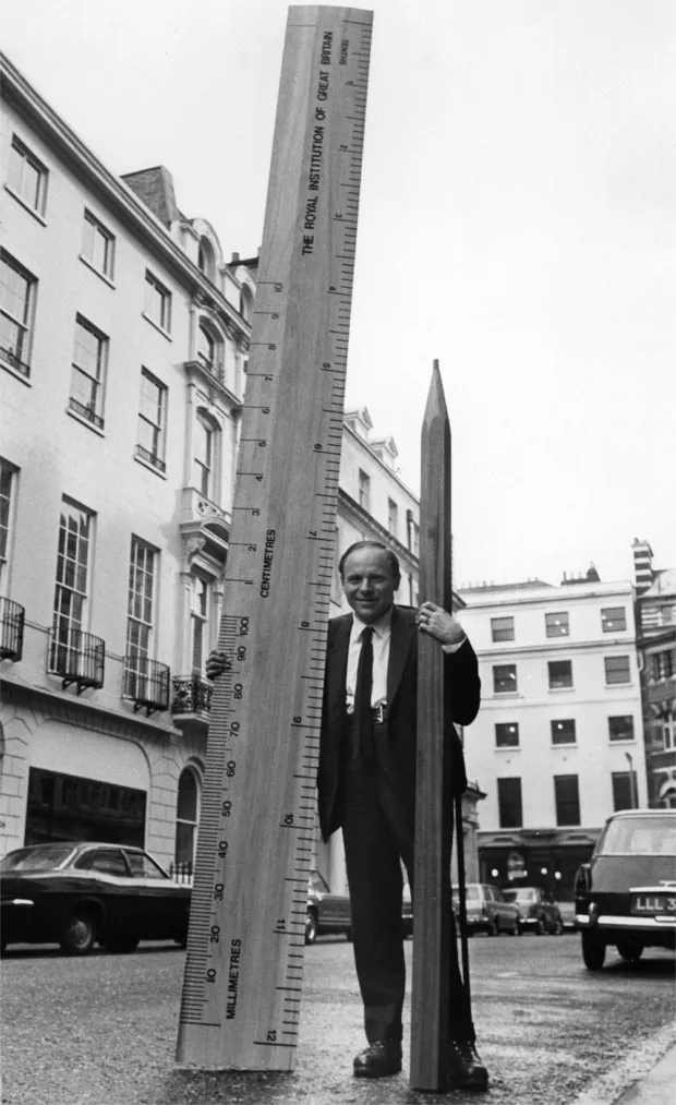 Philip Morrison’s giant pencil © Getty Images
