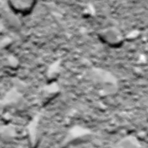 Rosetta's last image © ESA/Rosetta/MPS for OSIRIS Team MPS/UPD/LAM/IAA/SSO/INTA/UPM/DASP/IDA