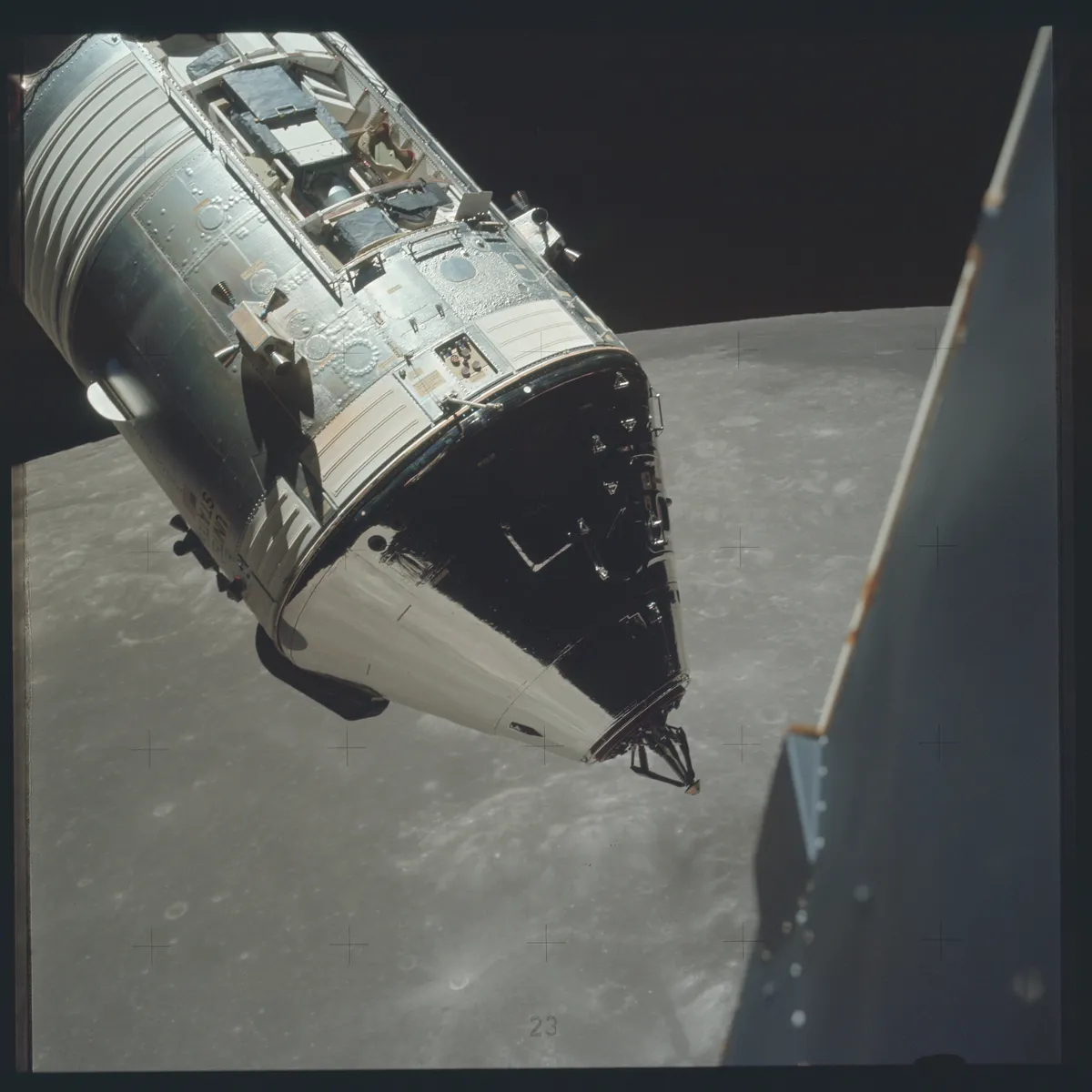 AS17-145-22257 - Apollo 17 Hasselblad image from film magazine 145/D - EVA-2, Post-EVA-3 & Orbit