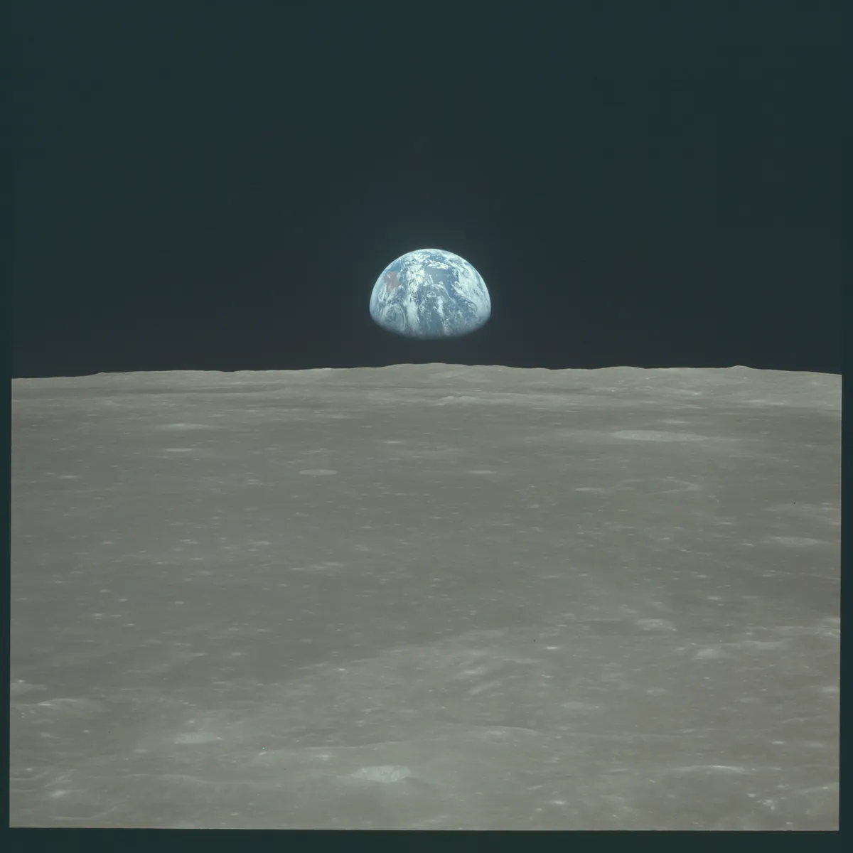 AS11-44-6550 - Apollo 11 Hasselblad image from film magazine 44/V - LM inspection, rendezvous