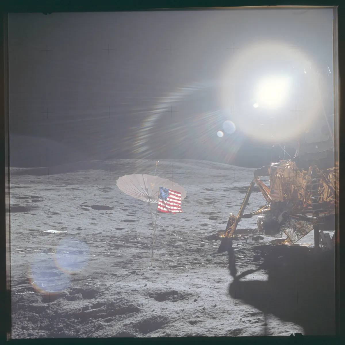 AS14-66-9304 Apollo 14 Hasselblad image from film magazine 66/II - EVA-1